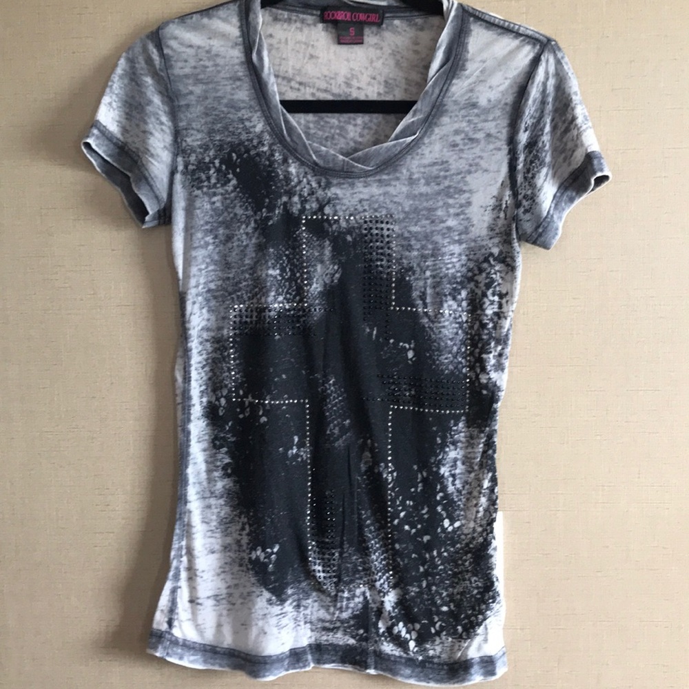 Rock & Roll Cowgirl Burnout Shirt